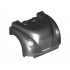 Vehicle, Mudguard 3 x 4 x 2 with Flat Top, Steep Front and Curved Fenders with Headlights, Grille, Curved Bumper and Smile Pattern (Junior Moon) : {черен}