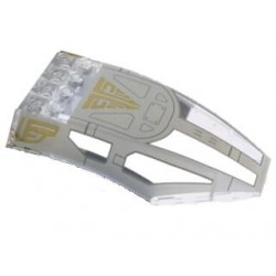 Windscreen 10 x 6 x 2 Curved with SW The Arrowhead Pattern: {прозрачен}