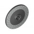 Technic, Disk 3 x 3 with Disk Brake Silver Drilled Rotor Pattern: {черен}