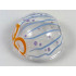 Cylinder Hemisphere 2 x 2 with Cutout with Blue Lines and Purple Dots Jelly Mask Pattern: {прозрачен}