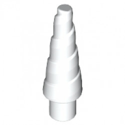 Коносовиден рог с вал 3.2 : {бял}