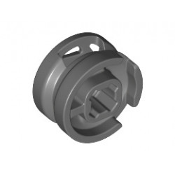 Wheel 11mm D. x 6mm with 7 Slanted Spokes: {тъмно каменно сив}