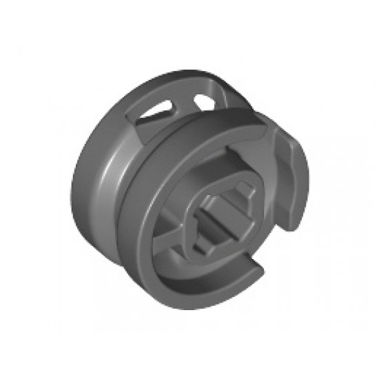 Wheel 11mm D. x 6mm with 7 Slanted Spokes: {тъмно каменно сив}