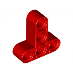 Т-образна греда 3X3 с дупка Ø 4.8 mm: {ярко червен}
