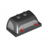 Windscreen 2 x 4 x 1 1/3 with Silver Sides and Rear Window and Taillights Pattern: {черен}
