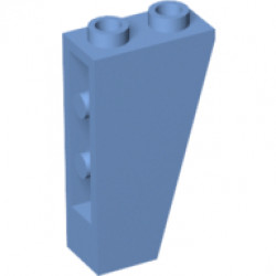 Покривна плочка 1X2x3/74° инверсна: {умерено син}