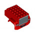 Vehicle, Mudguard 6 x 7 x 3 2/3 with 'MACK' on Silver Truck Grille, Headlights and Mouth Pattern: {ярко червен}