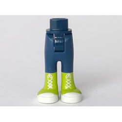Mini Doll Friends Hips and Trousers with Back Pockets and Lime High Tops with White Laces and Toes Pattern: {земно син}