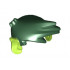 Minifigure, Hair Swept Forward with Lime Ears Pattern: {земно зелен}