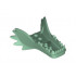 Dragon Head (Ninjago) Lower Jaw with Fangs and Spikes: {пясъчно зелен}