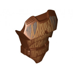 Large Figure Torso with SW Dark Bluish Gray Roots and Medium Nougat Fur Pattern: {червеникаво-кафяв}