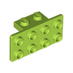 Ъглова плочка 1X2 / 2X4 : {ярко жълто-зелен}