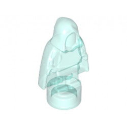 Minifigure, Utensil Statuette / Trophy with Cape and Hood : {прозрачно светло син}