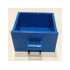 Container, Cupboard 4 x 4 x 4 Drawer, Open Handle: {ярко син}
