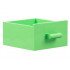 Container, Cupboard 4 x 4 x 4 Drawer, Open Handle: {умерено зелен}