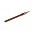 Minifigure, Weapon Pike / Spear Elaborate with Flat Silver Tip: {червеникаво-кафяв}