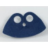 Minifigure Cape Cloth, High Rounded Collar: {земно син}