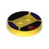 Dimensions Toy Tag 4 x 4 x 2/3 with 2 Studs for Starfire #81 with Flaming Star Pattern: {прозрачно жълт}