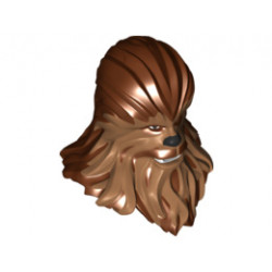 Large Figure Head Modified SW Wookiee with Medium Nougat Fur Pattern (Chewbacca): {червеникаво-кафяв}