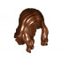 Minifigure, Hair Long Wavy with Center Part : {червеникаво-кафяв}