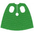 Minifigure, Cape Cloth, Short with Oval Holes (Wonder Dog): {тъмно зелен}