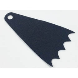 Minifigure, Cape Cloth, 7cm Long, Scalloped 5 Points (Batman) - Spongy Stretchable Fabric: {черен}