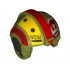 Minifigure, Headgear Helmet SW Rebel Pilot with Red Stripes, White Rebel Logo and Gray Headset Pattern (Resistance Bombardier): {маслинено зелен}
