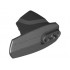 Hero Factory Armor with Ball Joint Socket - Size 5 with Light Bluish Gray Wavy Lines and Dots Pattern: {черен}