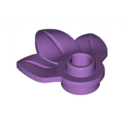 Растение с плочка 1х1 и 3 листа: {умерено лавандулов}