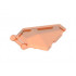 Windscreen 6 x 4 x 1 Hexagonal with Bar Handle: {прозрачно флуорисциращо червеникаво оранжев}