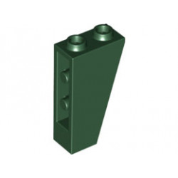 Покривна плочка 1X2x3/74° инверсна : {земно зелен}