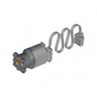 Electric, Motor 9V Power Functions L with Dark Bluish Gray Bottom : {умерено каменно сив}