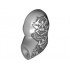Arm Giant, Left with Sleeve Tattoo, Dark Bluish Gray Scales and Large White Scary Faces Pattern: {умерено каменно сив}