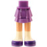 Mini Doll Friends Hips and Layered Skirt, Light Nougat Legs, White Socks and Dark Purple Shoes Pattern: {умерено лавандулов}