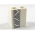 Slope 65 2 x 2 x 2 with Bottom Tube with Minifigure Dress / Skirt / Robe, Dark Bluish Gray Mesh Stripe Pattern: {бял}