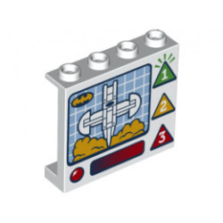 Стенен елемент 1X4X2 No. 14: {бял}