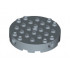 Brick, Round 6 x 6 with 4 Side Pin Holes and Center Hole: {пясъчно син}