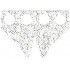 Minifigure, Tuxedo Tails Cloth with Silver Speckles Pattern: {бял}