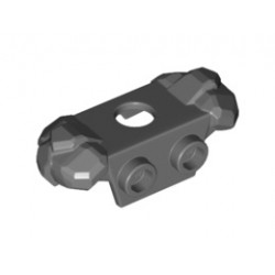 Minifigure, Armor Rock Shoulder Pads with 2 Back Studs: {тъмно каменно сив}
