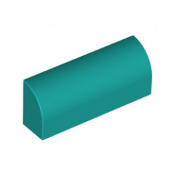 Тухличка 1X4x1 1/3: {ярко синьо-зелен}