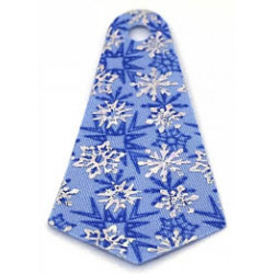 Mini Doll, Cape Cloth, Friends, Long Narrow with 1 Small Top Hole and Silver Snowflakes Pattern: {умерено син}