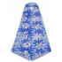 Mini Doll, Cape Cloth, Friends, Long Narrow with 1 Small Top Hole and Silver Snowflakes Pattern: {умерено син}