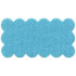 Cloth Carpet Rug 3 x 5 with Scalloped Edges: {умерено небесносин}