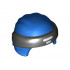 Minifigure, Headgear Ninjago Wrap Type 3 with Black Bandana and Knot and White Asian Symbol Pattern: {ярко син}