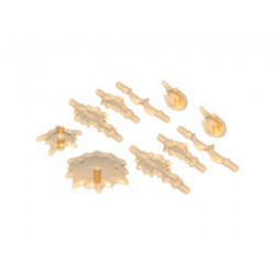 Мини аксесоари No. 3 : {прозрачно ярко оранжев}