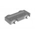 Vehicle, Base 8 x 16 x 2 1/2 with Mudguards and 14 x 4 Recessed Center with 3 Holes: {умерено каменно сив}