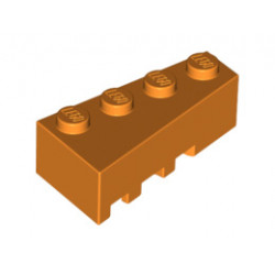 Дясна тухличка 2X4 с ъгъл: {ярко оранжев}