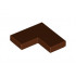Плоска плочка ъглова 1X2X2: {червеникаво-кафяв}