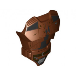 Large Figure Torso with SW Han Solo Pattern: {червеникаво-кафяв}