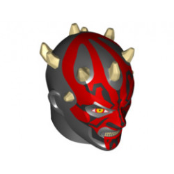 Large Figure Head Modified SW Darth Maul Zabrak Pattern: {черен}